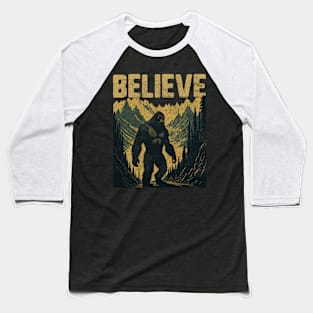 Bigfoot Believer Baseball T-Shirt